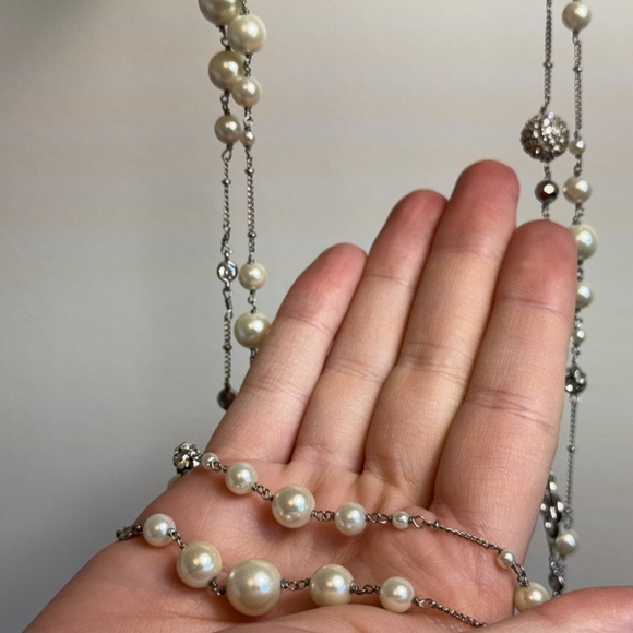 Stella & Dot Long Pearl Necklace - Picture 4 of 4